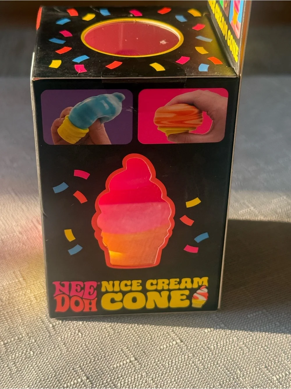 NeeDoh Nice Cream Cone Pink Squishy Sensory Fidget Toy Brand New in Box